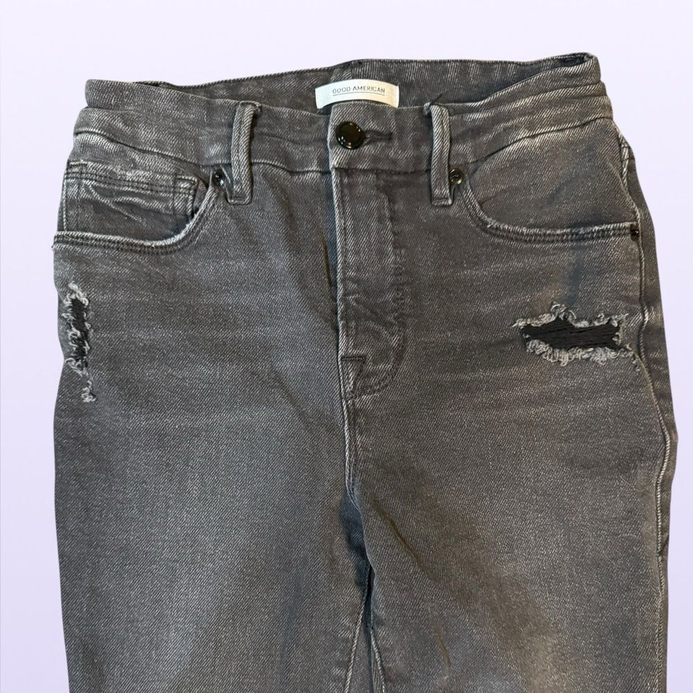 Good American Women’s “Good Legs” High Rise Distressed Skinny Jeans Size 2/26 - Picture 10 of 14